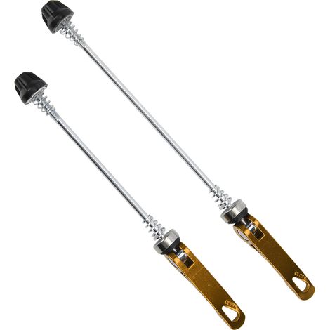 Stück Schnellspanner für Rennrad und Mountainbike, Zubehör für Vorder- und Hinterrad, Goldfarben (1/5)
