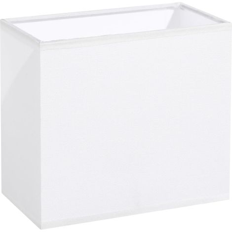 Rechteckiger Lampenschirm aus Stoff – 1 Stück – Moderner weißer Stil – Sanftes Licht – Für Schreibtisch- und Nachttischlampen – 25 x 15 x 18 cm (1/5)