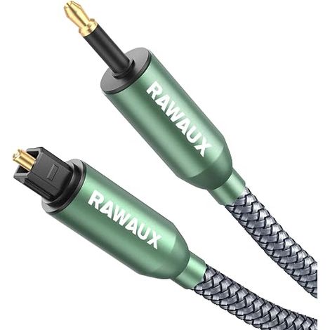 Optical Cable 3m Mini Toslink to Toslink Cable Spdif Fiber Optic Digital Audio Gold Plated Optic Cable Adapter for Soundbar, Home Cinema (1/5)