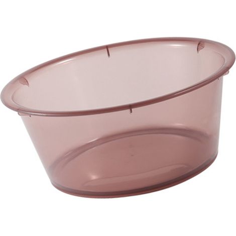 Grand bassin à linge transparent en plastique épais, couleur café, idéal pour la maison ou les dortoirs étudiants. (1/5)