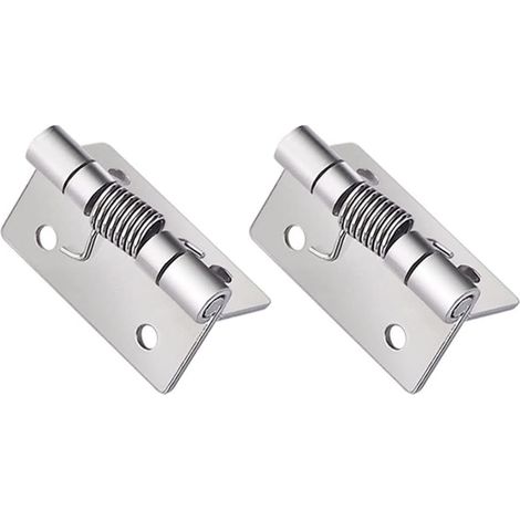 2 charnières à fermeture automatique, charnières à ressort en acier inoxydable, charnières à fermeture automatique (50 × 50 × 2 mm) (1/3)