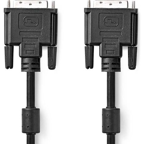 Cable dvi dvi d 241 pin hane dvi d 241 pin hane 2560x1600 nickel platerad 300 m rak pvc svart kuvert