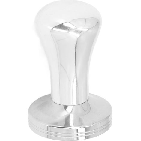 Tasseur à café en acier inoxydable de 51 mm, à base plate, pour la maison et le bureau. (1/5)