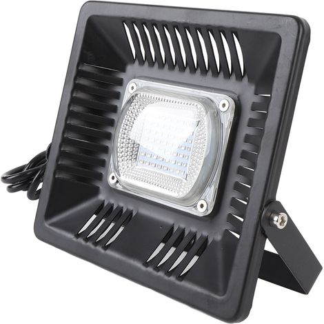 Projecteur LED ultraviolet à lumière noire 50 W, en alliage d'aluminium, 385 à 400 nm, étanche IP65, pour soirées, clubs et bars (noir). (1/5)