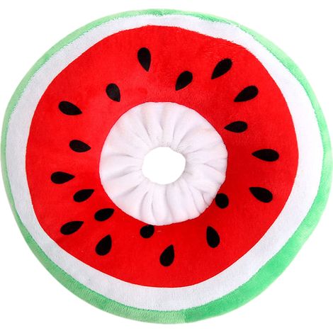 1 collier élisabéthain pour chat, ajustable, doux en polyester, motif pastèque, convalescence post-opératoire (1/5)