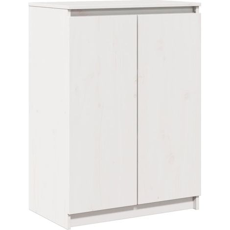 Aparador buffet cómoda mueble mueble de almacenaje organizador cocina salón salón 60 x 36 x 84 cm madera maciza de pino blanco 020030375
