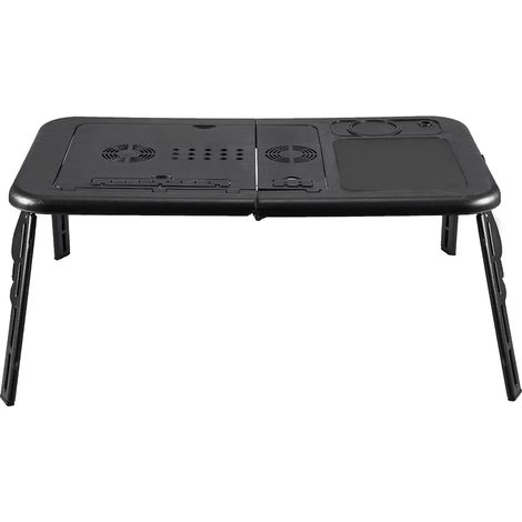 Tablette de Lit Réglable pour PC Portable, Support Laptop au Lit (Noir)