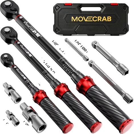 Llave dinamométrica ajustable en ambas direcciones, control de par de precisión, MC9PCS (1/2)