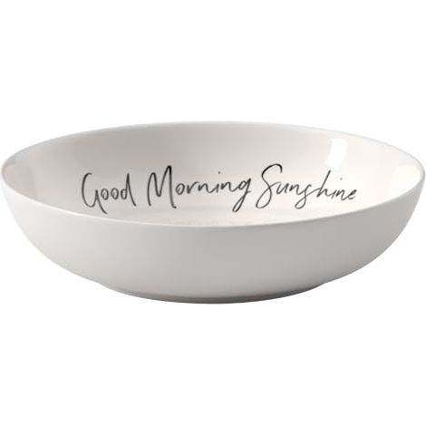 Assiette Creuse Good Morning Sunshine, ⌀18 Cm, Porcelaine, Blanc (1/3)