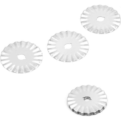 10 lames de coupe rotatives de 45 mm pour la découpe en zigzag du cuir, du tissu, du papier, de la dentelle et des outils de couture (1/5)