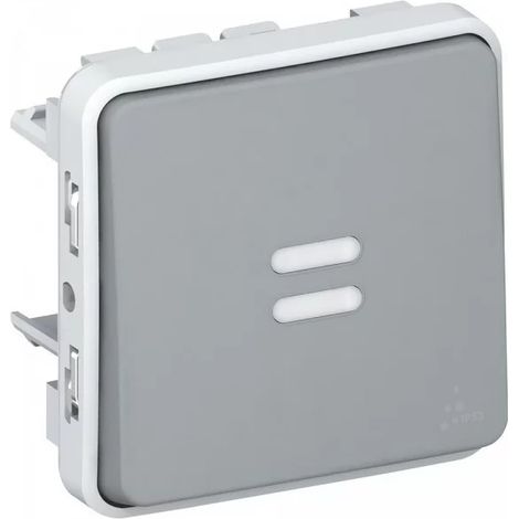 Legrand 069542 NO illuminated plexo push button 10A