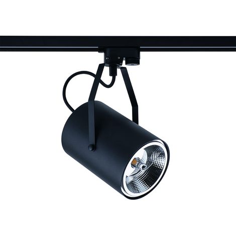 Nowodvorski PROFILE Bit Plus Black 9018 Track Spotlight for 1-Circuit System, GU10 ES111 LED max 15W, Adjustable & Dimmable, IP20, Aluminium/Metal, Ceiling Mount (1/2)