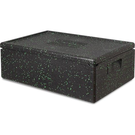 BRB EPP Thermobox LxBxH 685x485x220 mm, 42 Liter, anthrazit/grün (1/2)