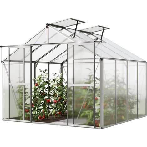 GFP Serra Orchidee 4 costruzione in alluminio 256 x 256 cm lastre di policarbonato