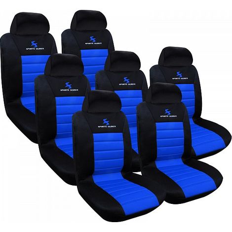 WOLTU 7 pcs Set Coprisedili Auto Posti Seat Cover Universali per Macchina