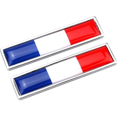 1 Paar Nationalflaggen-Metallaufkleber, Mehrzweck-Autoaufkleber