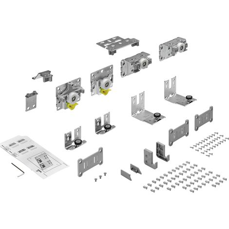 Hettich TopLine L Schiebetürbeschlag-Set 1500 x 2600, 2-türig 18-30 mm, rechts (1/3)