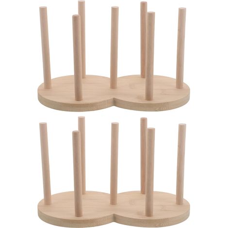Support de Rangement en Verre pour Poids de Fermentation, 2 Compartiments Ronds 7,8 CM, Organisateur Compact pour Bocaux Mason, Accessoire la Cuisine pour Fermentation et (1/5)