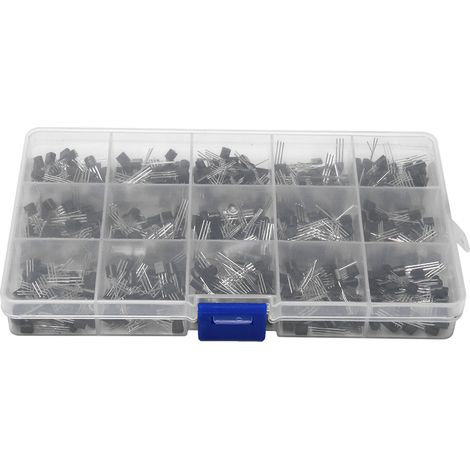600 Stück NPN PNP TO-92 Transistoren, 2N2222 S9018 Kit für elektronische Schaltungen (1/5)
