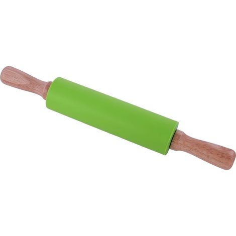 Silikon-Nudelholz, antihaftbeschichtet, grün, 38 cm (1/4)