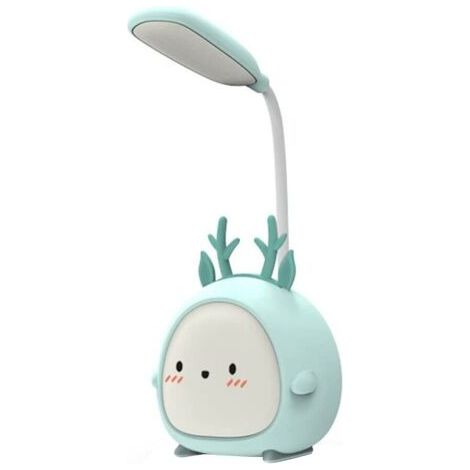 Lampe de bureau, LED, rechargeable par USB, portable, verte (1/5)
