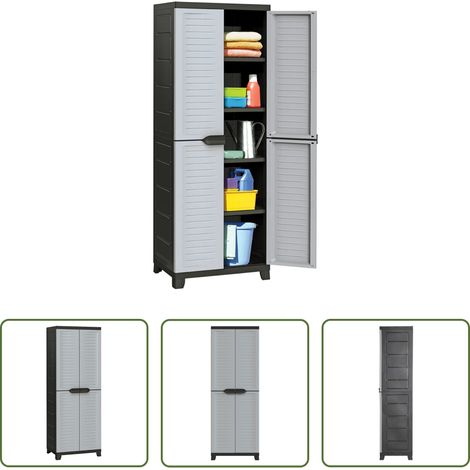 vidaXL Armoire de garage - Armoire en plastique 65x45x181 cm (1/5)