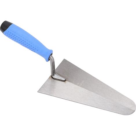 Truelle à béton manche caoutchouc doux ergonomique acier carbone pour mur sol béton céramique (1/5)