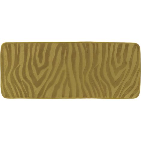 Tappetino in microfibra con memoria di forma, effetto zebra, 45x120 cm - verde oliva - Tendance (1/3)