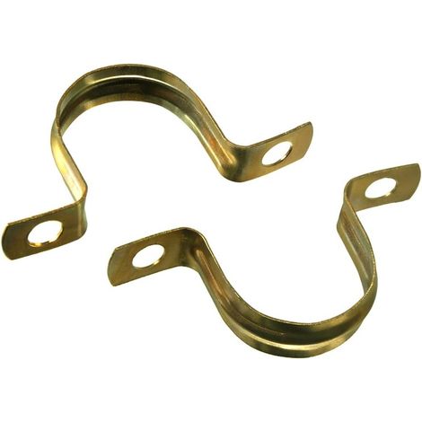 Lot de 2 clips de fixation en cuivre pour tuyaux de plombier 22 mm (1/2)