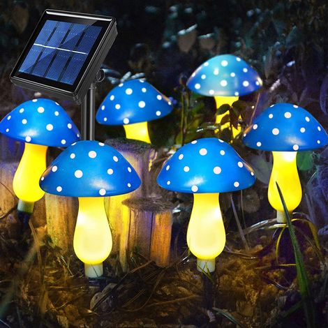 Lampes champignons d'extérieur, lampes solaires champignons pour la décoration de chemins (1/5)
