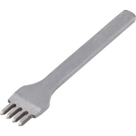 Poinçon Cuir Acier Rapide 4 Dents pour Couture Artisanat Cuir DIY 3mm (1/5)
