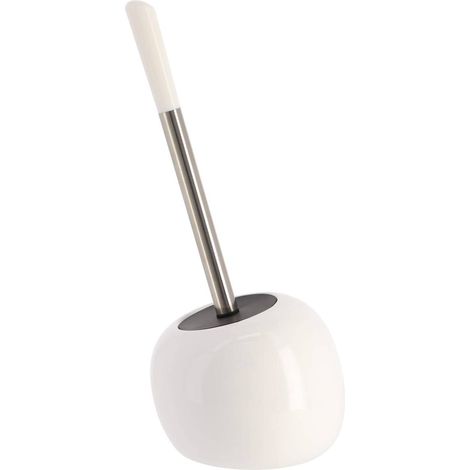 Brosse WC avec support en Dolomite Blanc - TENDANCE