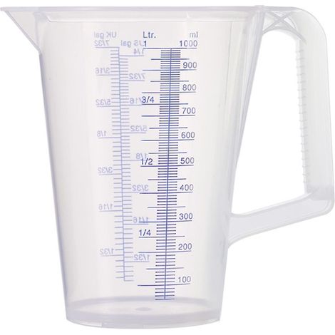 PRESSOL Messbecher 1l blau bedruckte Skala PP PRESSOL (1/3)