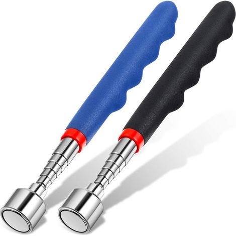 Pickup Magnet Telescopique - 20 Lb - 7 À 30 Pouces - Pour Atteindre Les Coins Difficiles - 2 Pièces