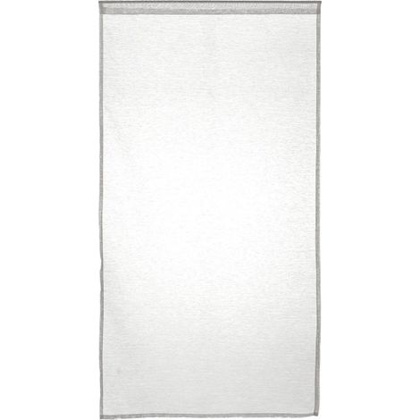 Lot de 2 Rideaux Voilage "Moly" 60x90cm Blanc (1/2)