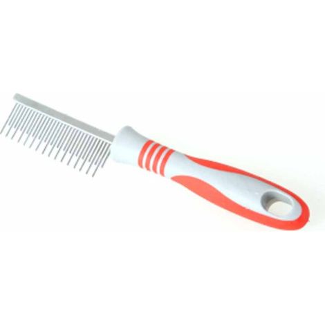 Peigne à Démêler "Chien & Chat" 20cm Rouge