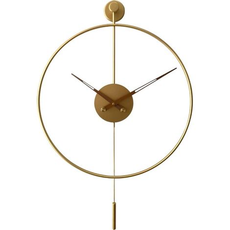 Clock Wall-mounted,Pendule Chandeliers Quiet Clock Modern Accents for Kitchen Bedroom Living room Office - 50cm (1/5)