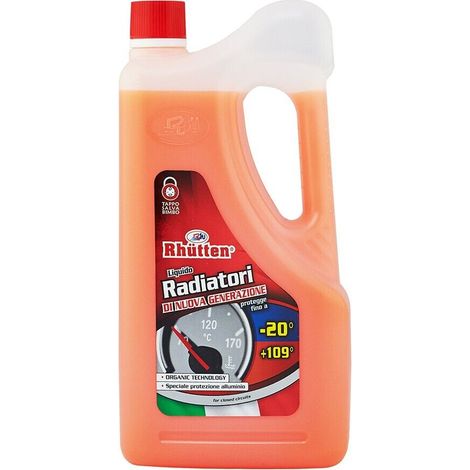 Liquido radiatori rosso -20c 2 litri rhutten - rhutten (1/4)