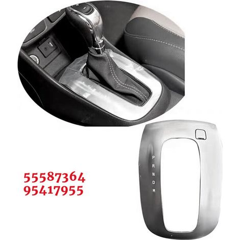 3x Chrom-Schaltkulissenabdeckung für Automatikgetriebe 55587364 95417955 für Encore 2013-2019, Rahmen für Automatikgetriebe-Taste