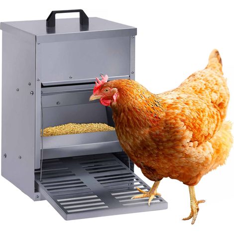 Mangiatoia per polli a pedale dosatore automatico 5 kg disinfestazione (1/5)