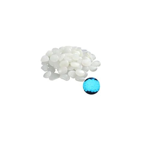 500 Pièces Leuchtkiesel, l'Obscurité Lumineuse de Cailloux Leuchtkiesel Floureszierende Pebble Pierres pour Réservoir de Poissons d'Aquarium, Jardin, Couloir, chambre d'enfants Glow Décorations de Gra (1/4)