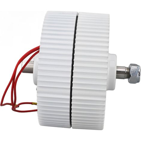 Générateur à double arbre 48 V, moteur électrique synchrone triphasé à aimant permanent pour éoliennes, 400 W (1/5)