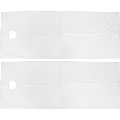 Lot de 2 draps de table de massage SPA respirants, résistants à l'huile et imperméables, blancs. (1/5)
