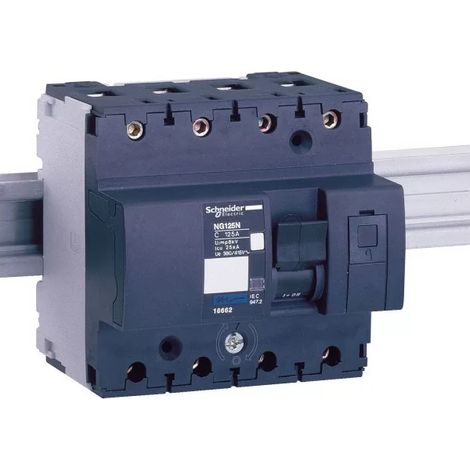 Schneider 18828 modularer Leistungsschalter multi 9 ng125l 4-polig 63 a Kurve c