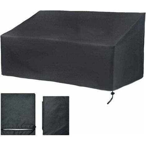 Housse Banc de Jardin 4 Places, Housse Banc Exterieur Patio, Oxford Housse de Protection pour Canapé (190x66x89cm) (1/4)