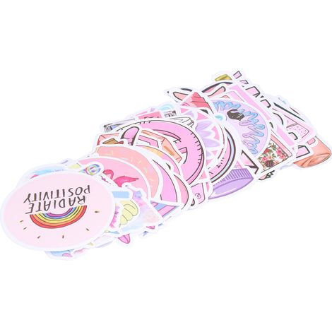 53 verschiedene Vinylaufkleber mit niedlichem Design – Universelle DIY-Dekoration für Auto, Laptop, Koffer (1/5)
