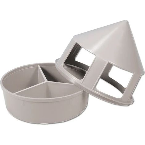Mangeoire 1,5L à grit en plastique pour pigeons (1/3)