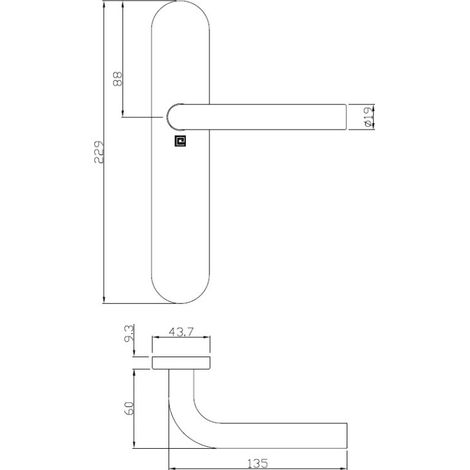Ensemble sur plaques JADE série 1194 type bec de cane finition inox - HERACLES - B-INOX-SP05 (1/3)