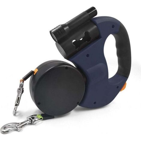 Retractable Double Dog Leash - 360° Tangle-Free, 3 meters, Up to 50 lbs