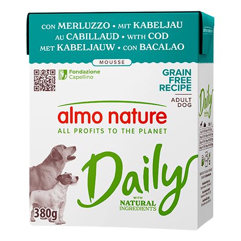 Almo Nature Daily Mousse Merluzzo 380 gr (1/2)